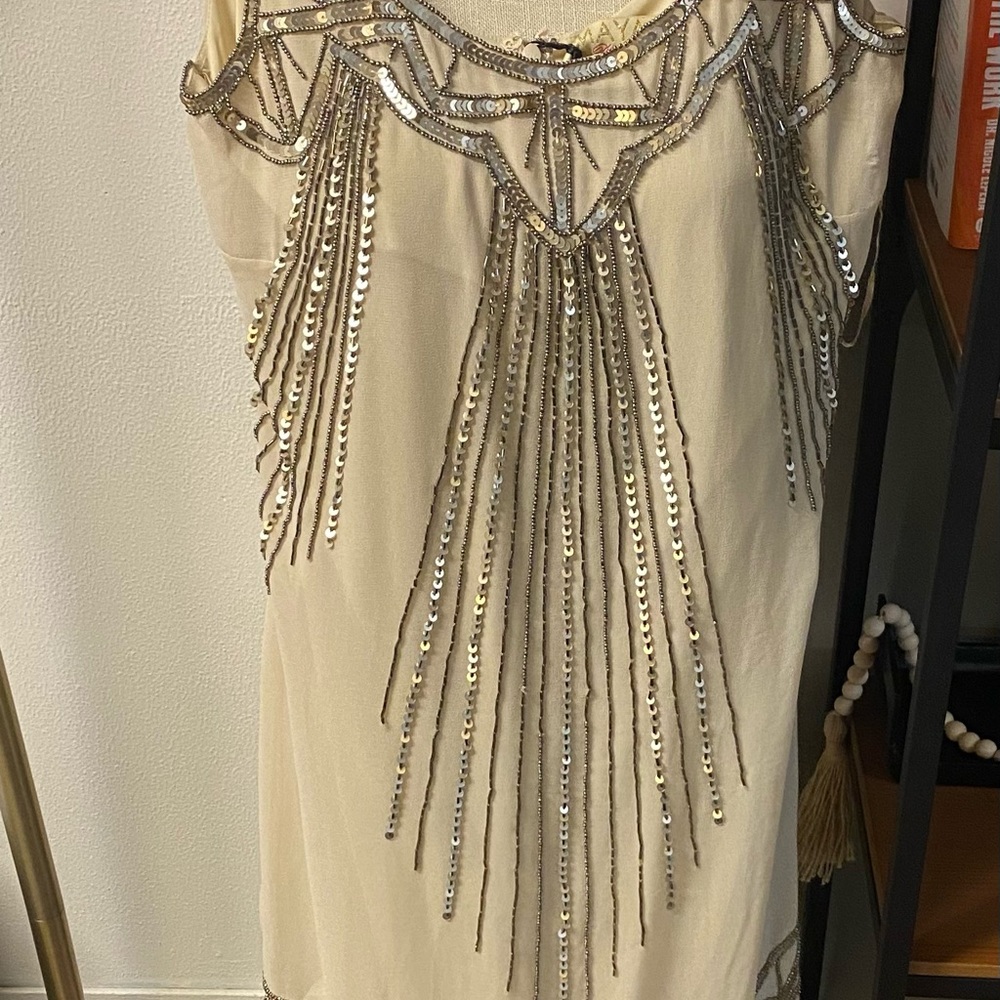 Mocha Sequin Dress by Maya Deluxe